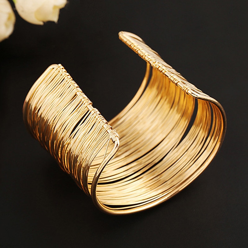 Belly Dance Dance Accessories Bracelets Hollow-out Pure Color Splicing Women's Performance Training Alloy4