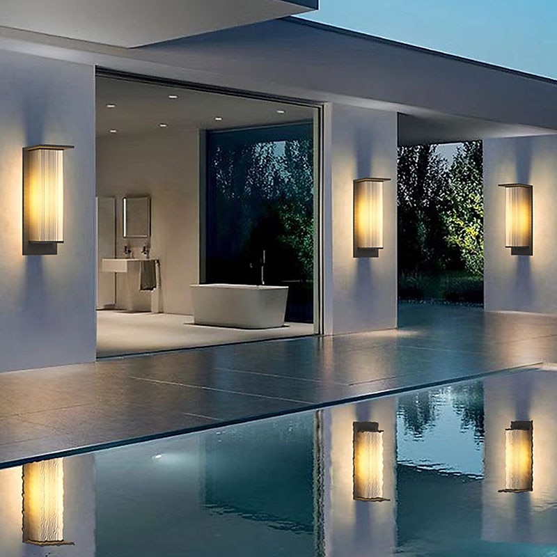 Outdoor Modern Outdoor Wall Lights Outdoor Metal Wall Light 110-120V 220-240V 20 W