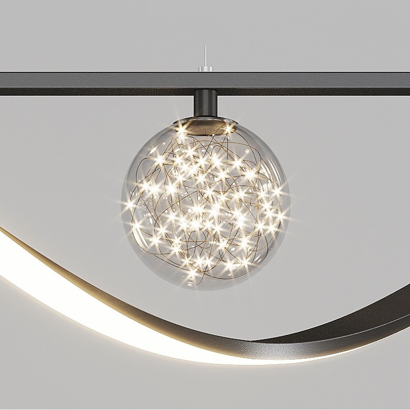 LED Pendant Light 100 cm Island Lights Dimmable Line Design Aluminum Stylish Minimalist Painted Finishes Dining Room Kitchen Lights 110-240V4