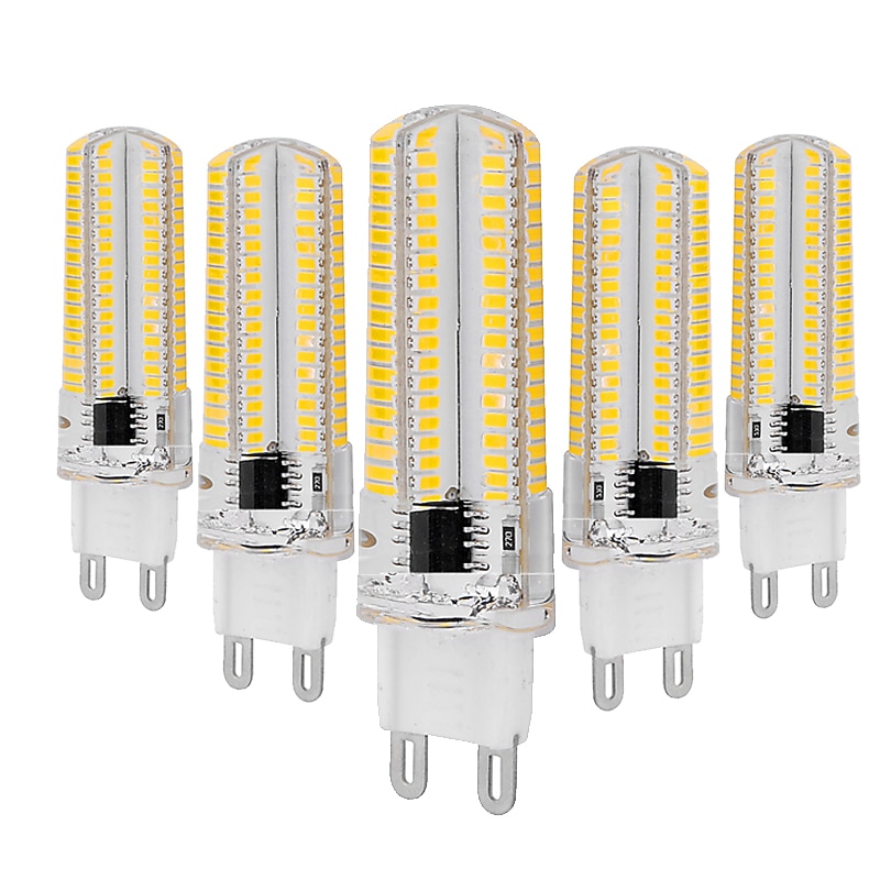 2/5pcs 6W  LED Bi-pin Lights Bulb 600 lm G9 3014 x 104 SMD LED Beads Warm White White AC220-240V