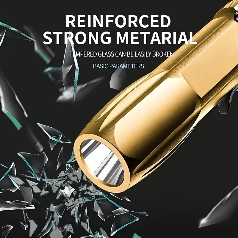 1pc Mini Portable LED Bright Flashlight With USB Fast Charging Water-resistant For Outdoor Hiking At Night3