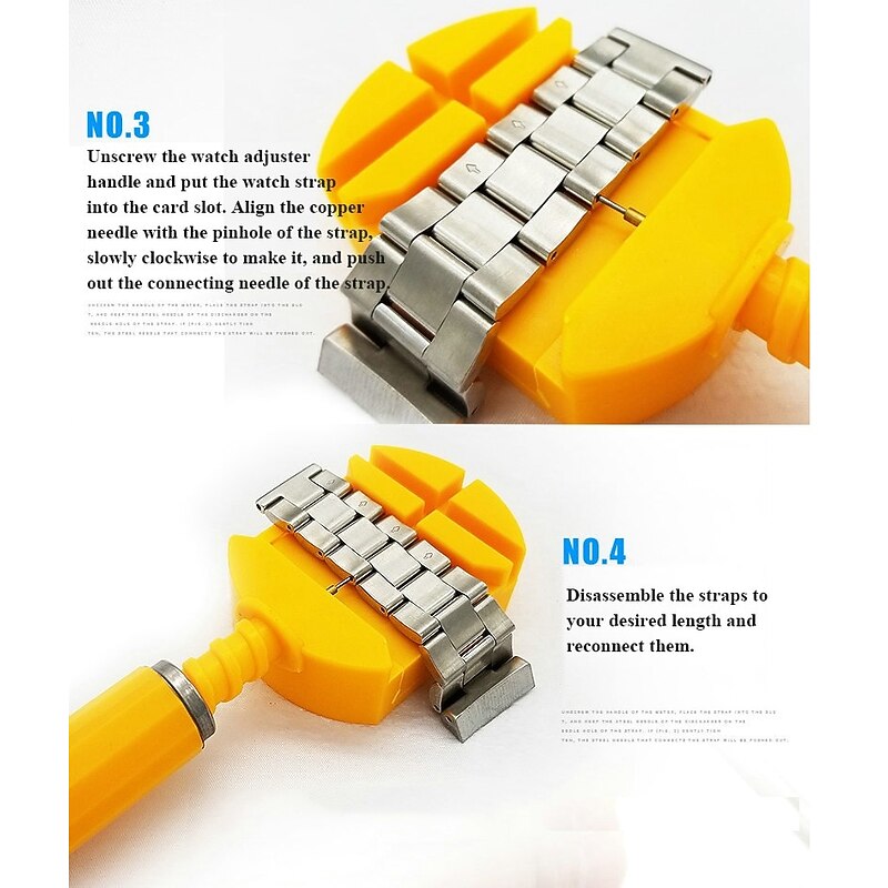 Watch Link Removal Tool Kit Watch Band Tool Strap Chain Pin Remover Repair Tool Kit For Watch Band Strap Adjustment3