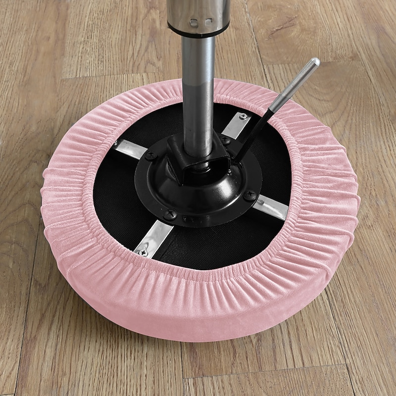 Velvet Round Bar Stool Seat Covers Pub Counter Stool Chair Slipcover Square Swivel Barstool Elastic Bar Chair Covers Washable Cushion Cover for Coffe Party Bar Restrant3