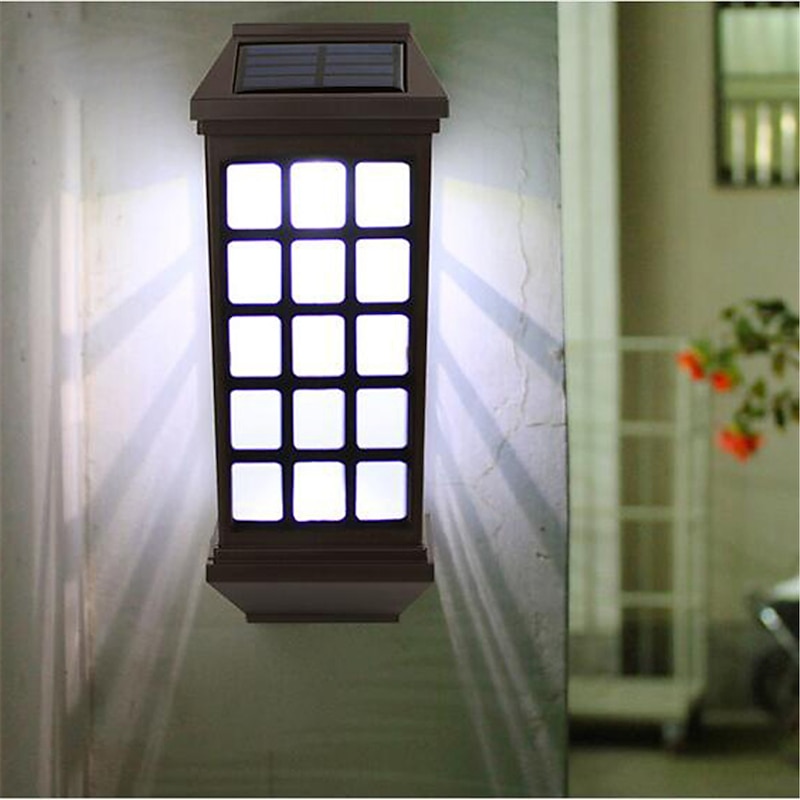 LED Solar Light outdoor Solar Lamp Garden Wall Lamp Villa Lamp Waterproof Fence Stairs Lamp For Garden Decoration2