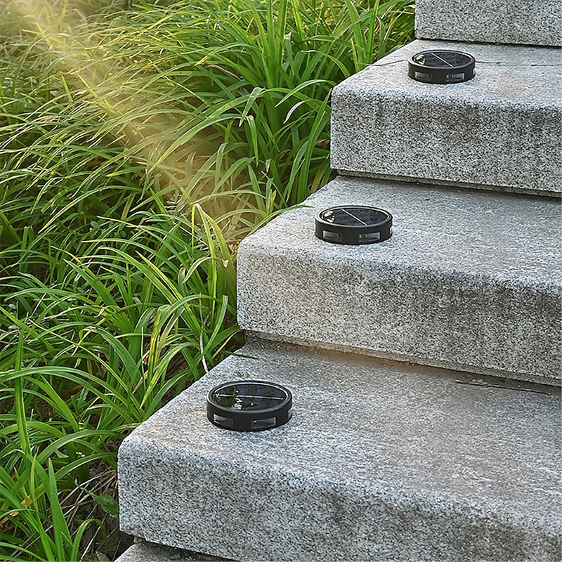 Solar Ground Lights  Wall Lamp 6 LEDs Outdoor Garden Landscape Lamp Lawn Pathway Yard Deck Patio Walkway Sunlight Waterproof3