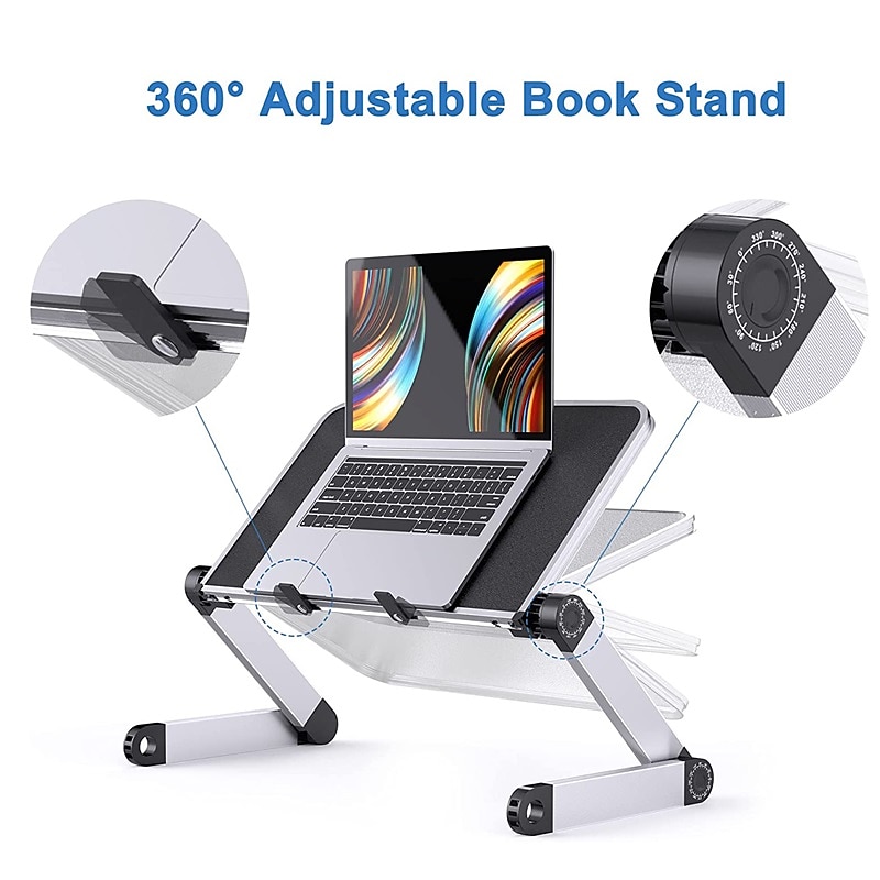 Tablet Stand Portable Rotatable Foldable Phone Holder for Home Desk Bedside Compatible with iPad Laptop Phone Accessory2