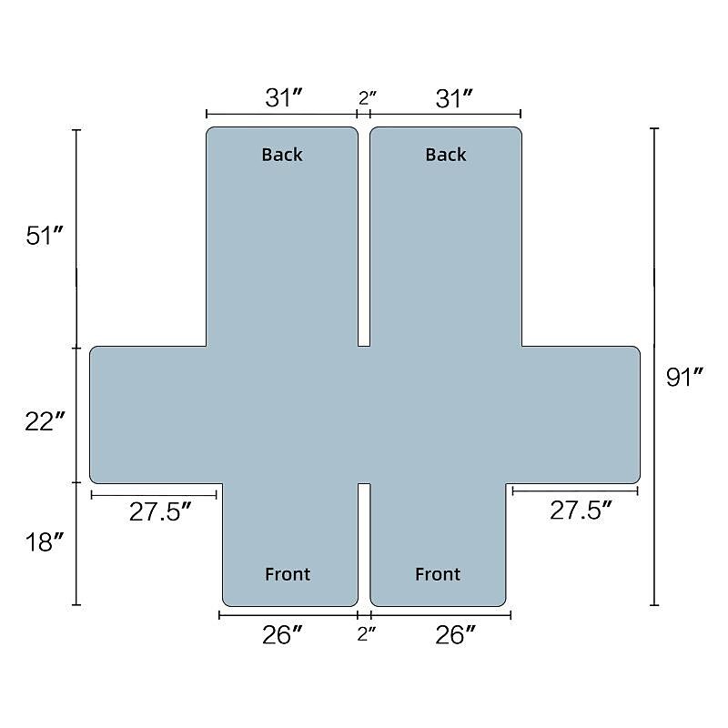 Loveseat Reclining Couch Covers Non-Slip Pet Cover for 2 Seat Reclining with Elastic Straps, Split Reclining Loveseat Cover Recliner Furniture Protector4