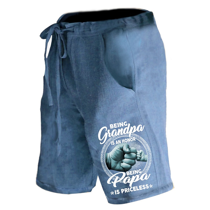 Men's Letter Graphic Prints Shorts Summer Shorts Casual Shorts Mid Waist Streetwear Designer Outdoor Casual Daily Drawstring Elastic Waist Print Designer Clothing Apparel