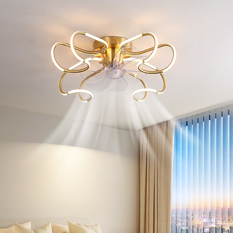 Ceiling Fan with Light Dimmable 65cm 6 Wind Speeds Modern Ceiling Fan for Bedroom, Living Room App & Remote Control 110-240V#2