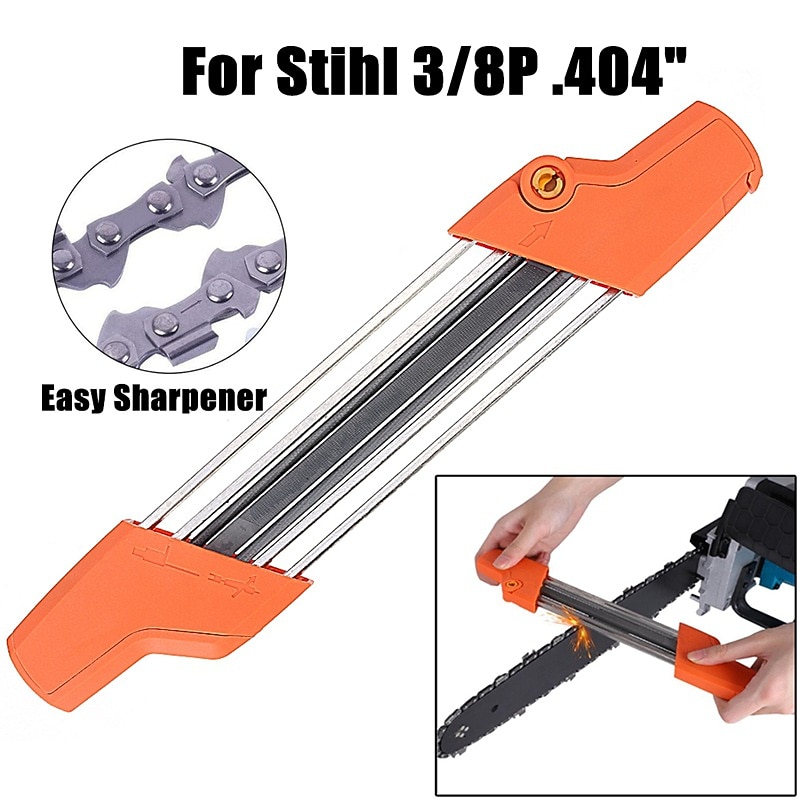 2 In 1 Chain Sharpener Grinding Tool Fast Sharpener Grind Fits Sharpening Abrasive Tools  for 3/8 "p 4.0mm2