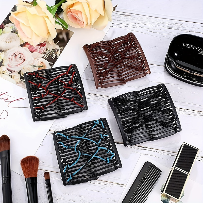 Elastic Hair Comb Insert Comb Versatile Hair Clip Female Fashion Headwear Hair Accessories For Women3