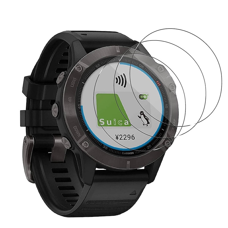 Watch Screen Protector Compatible with Garmin Fenix 7/7X/7S/6/6 Pro/6s/6s Pro/5/5s Forerunner 45/45s/255/255s/955/965 Approach S62/S40 Instinct Tactical 2X Vivoactive 3 Vivomove HR Epix Gen 2