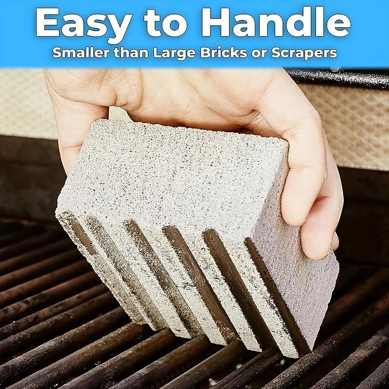 1pc BBQ Grill Cleaning Brick - Effortlessly Remove Grease & Stains from BBQ Racks & Tools - Kitchen Decorating Gadget4