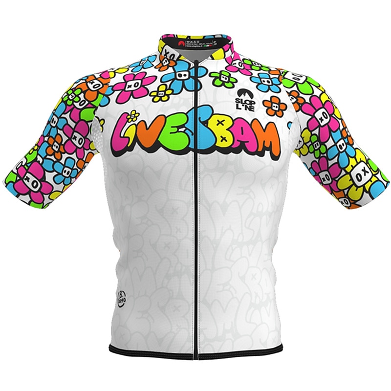 Men's Cycling Jersey Graphic Short Sleeve Bike Jersey Top with 3 Rear Pockets Cycling Quick Dry Back Pocket Stretchy Sports Silver Dark Grey Violet Clothing Apparel2