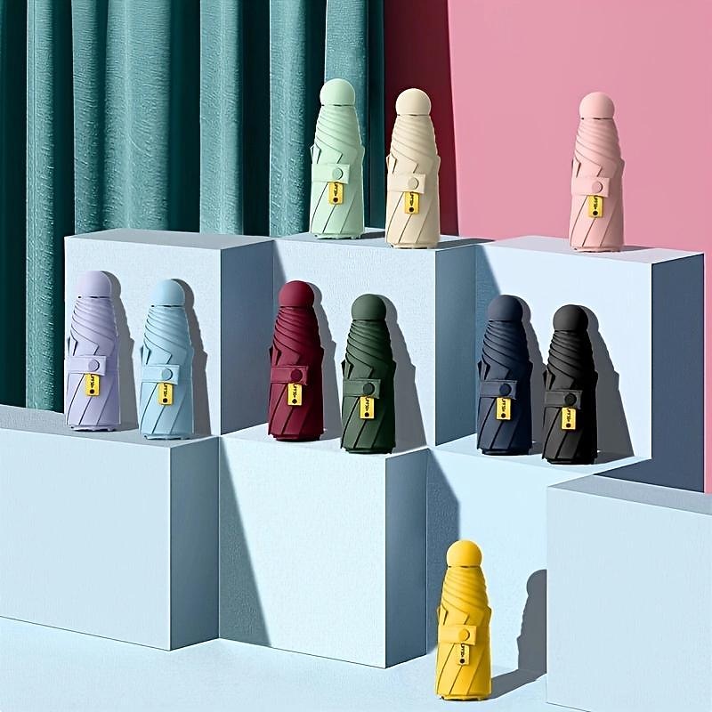 Travel Parasol Umbrella - Automatic Open Close, Lightweight & Portable, Strong Waterproof Folding Parasol with UV Protection for Sun & Rain - Men and Women3