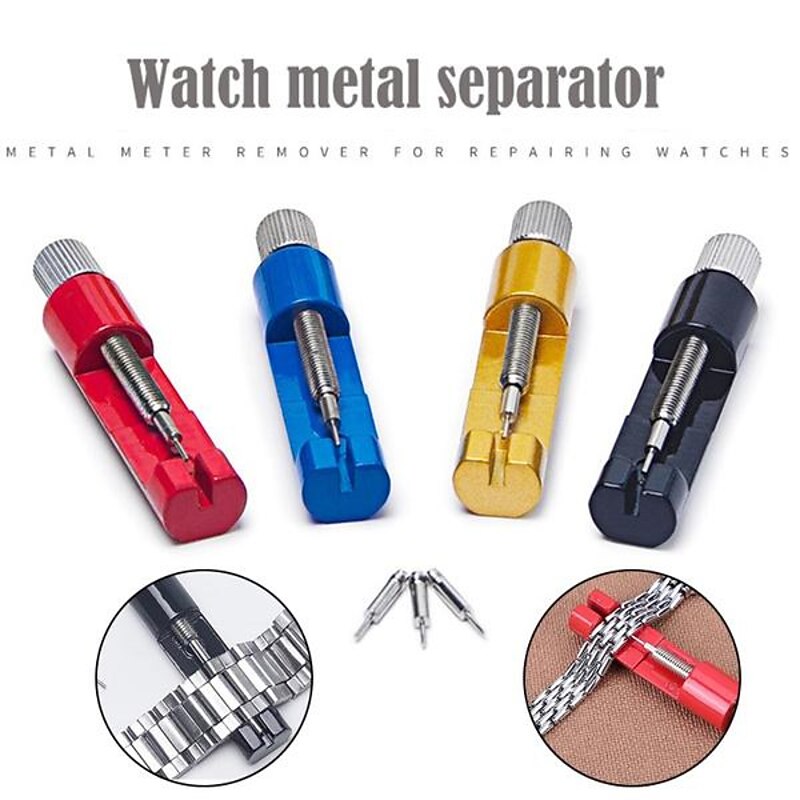 Watch Link Removal Tool Kit, Watch Band Tool with 3 Extra Pins for Watch Band Link Pin Removal and Watch Sizing3