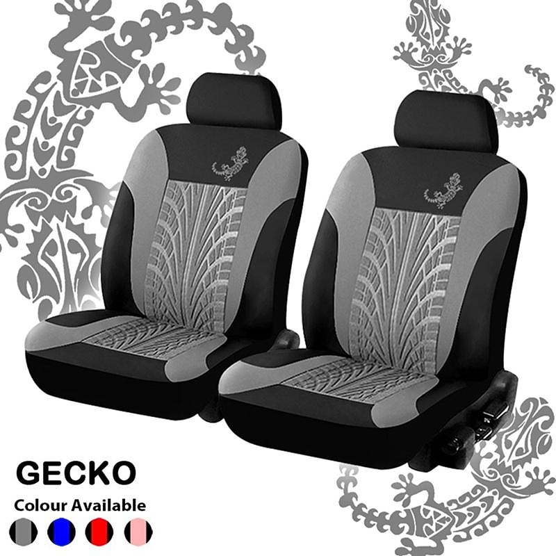StarFire 4/9PCS Car Seat Covers Set Universal Fit Most Cars Covers Gecko-Pattern Styling Car Seat Protector Four Seasons3