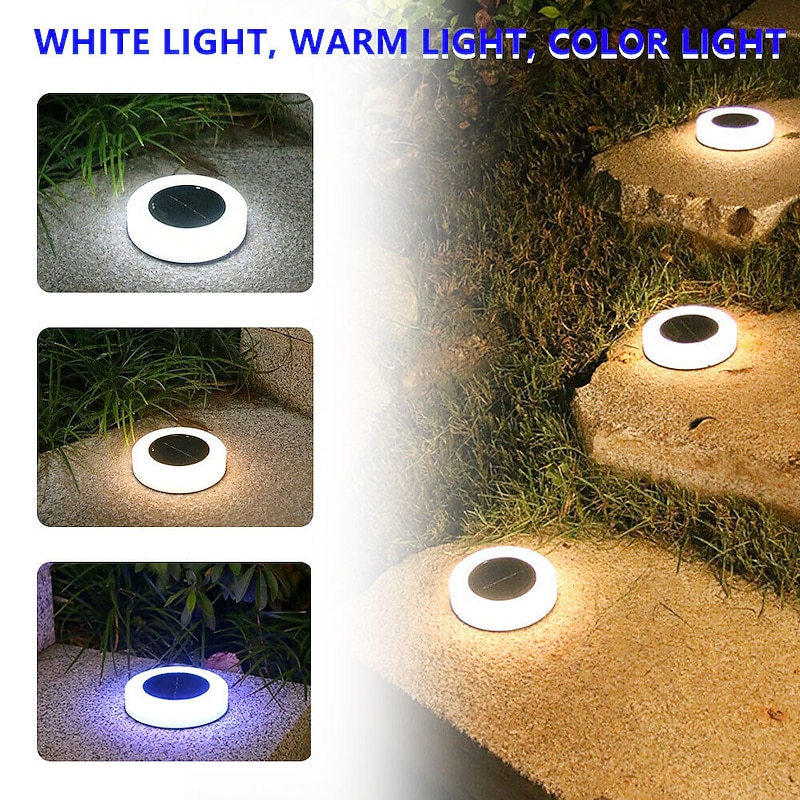 LED Solar Grounded Light Solar Power Buried Lights Garden Outdoor PathWay Floor Light Yard Fence Under Ground Stairs Decking Light