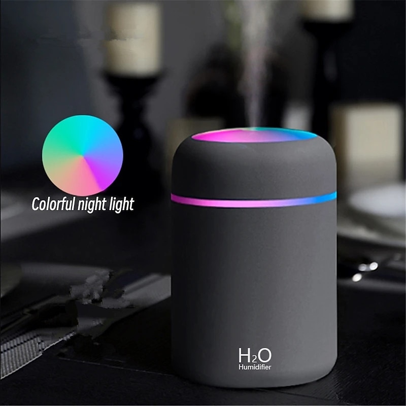 300ml H2O Air Humidifier Portable Mini USB Aroma Diffuser With Cool Mist For Bedroom Home Car Plants Purifier Humificador2
