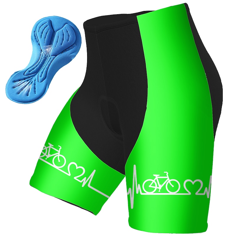 Men's Graphic Funny Cycling Shorts Bike Padded Shorts / Chamois Bottoms Mountain Bike MTB Road Bike Cycling Sports 3D Pad Quick Dry Reflective Strips Moisture Wicking Black Yellow Spandex Clothing3