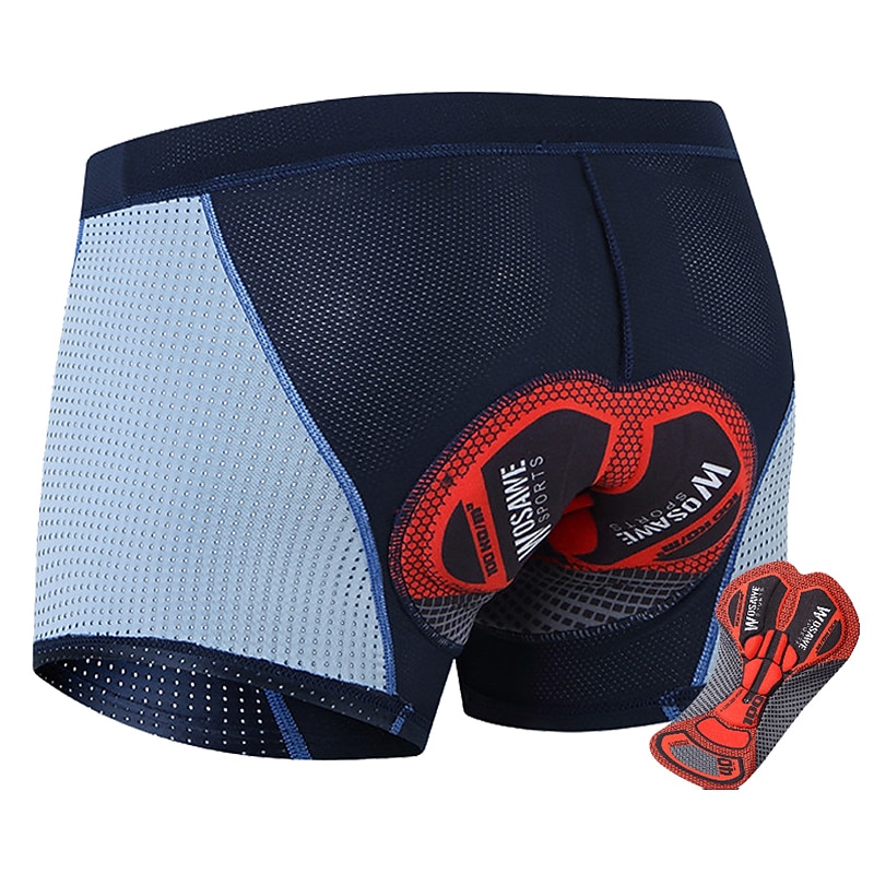 Men's Cycling Underwear Bike Shorts Cycling Padded Shorts Bike Shorts Underwear Shorts Padded Shorts / Chamois with 3 Rear Pockets Mountain Bike MTB Road Bike Cycling 4D Pad Quick Dry Reduces Chafing