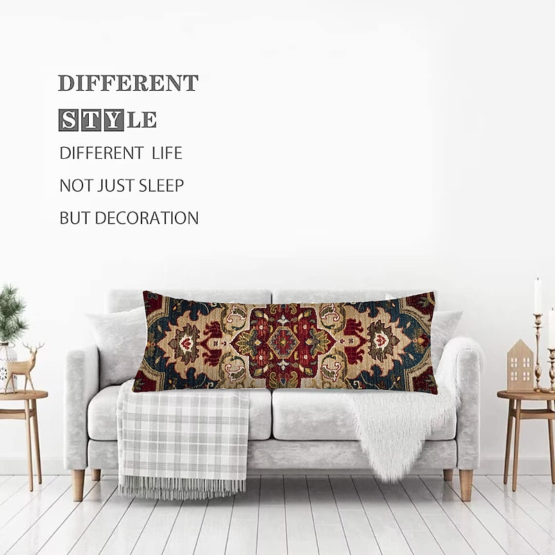 Boho Ethnic Body Pillow Cover Pillowcase only Cover No Insert for Bedroom Livingroom Home Decoration4