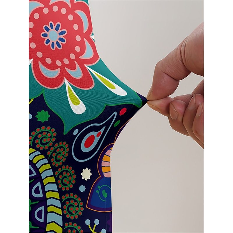 BOHO Dining Chair Cover Farmhouse Stretch Chair Seat Slipcover Spandex Washable Cover Kitchen Protector for Dining Room Wedding Ceremony Durable3