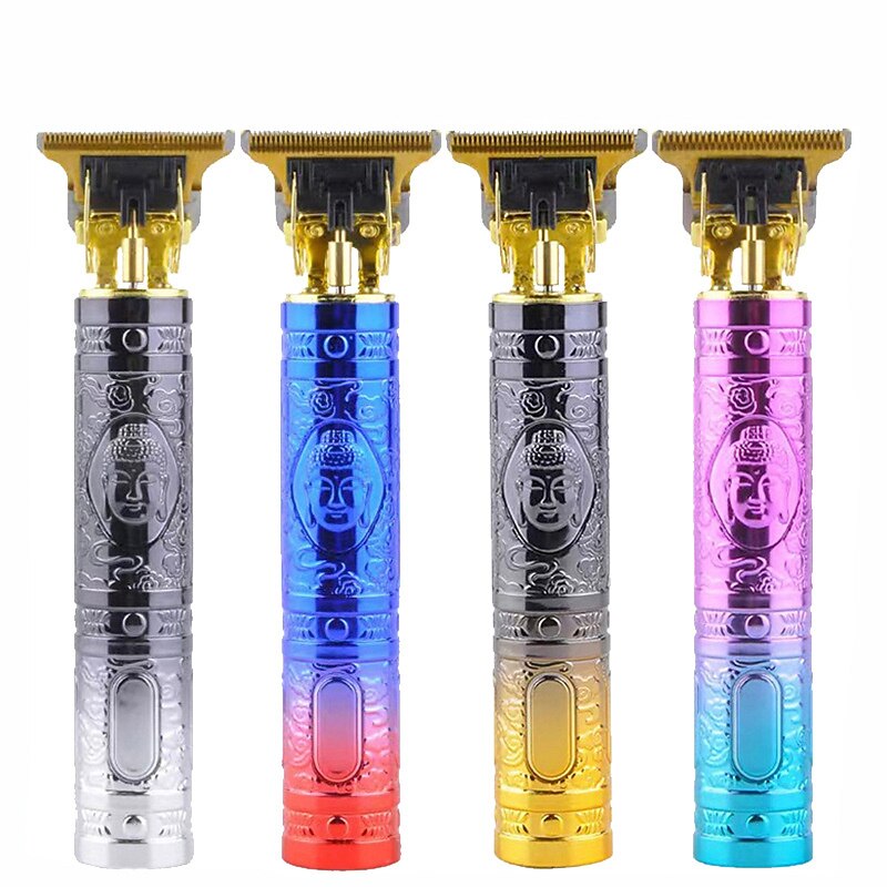 Vintage T9 Hair Trimmer Machine Cordless Hair Cutter Finishing Machine Beard Clipper Hair for Men Electric Shaver USB2