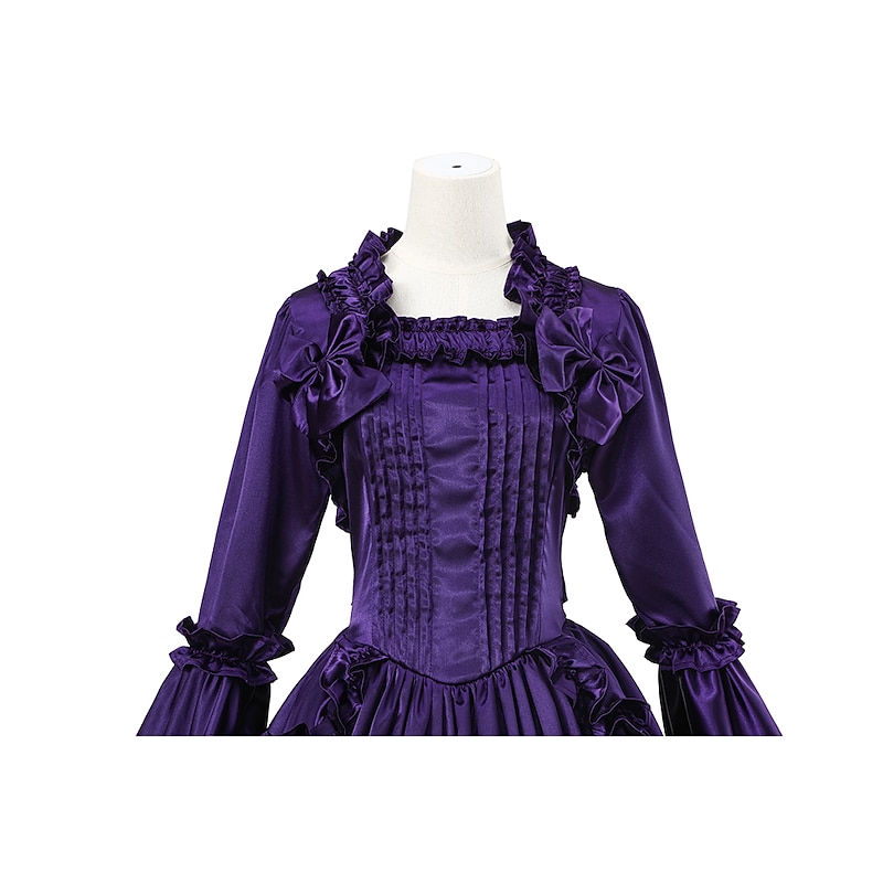 Rococo Victorian 18th Century Dress Party Costume Masquerade Ruffle Sleeve Maria Antonietta Plus Size Ball Gown Fancy Dress Women's Girls' Royal Halloween Masquerade Carnival Performance Event / Party2