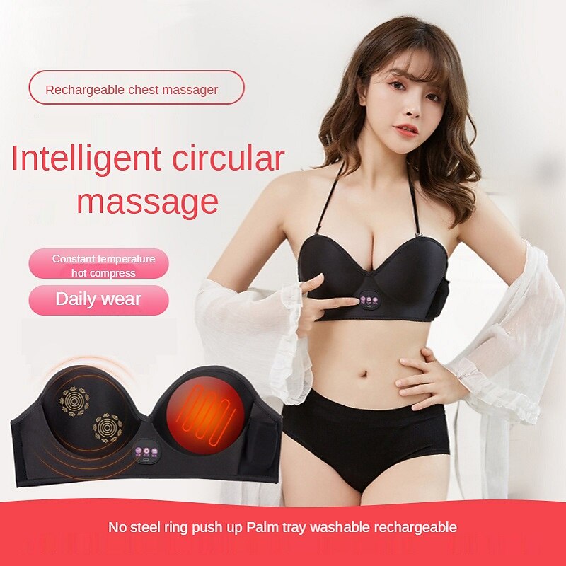 Electric Breast Massage Bra Infrared Heating Chest Enlargement Stimulator Enhancer Massager The Circulation Relieve Breasts2