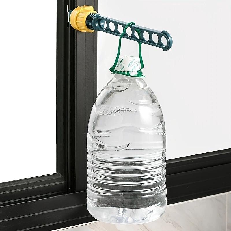 1PCS 8-Hole Clothes Drying Rack, Portable Indoor Outdoor Hanging Balcony Window Closet Drying Rack4