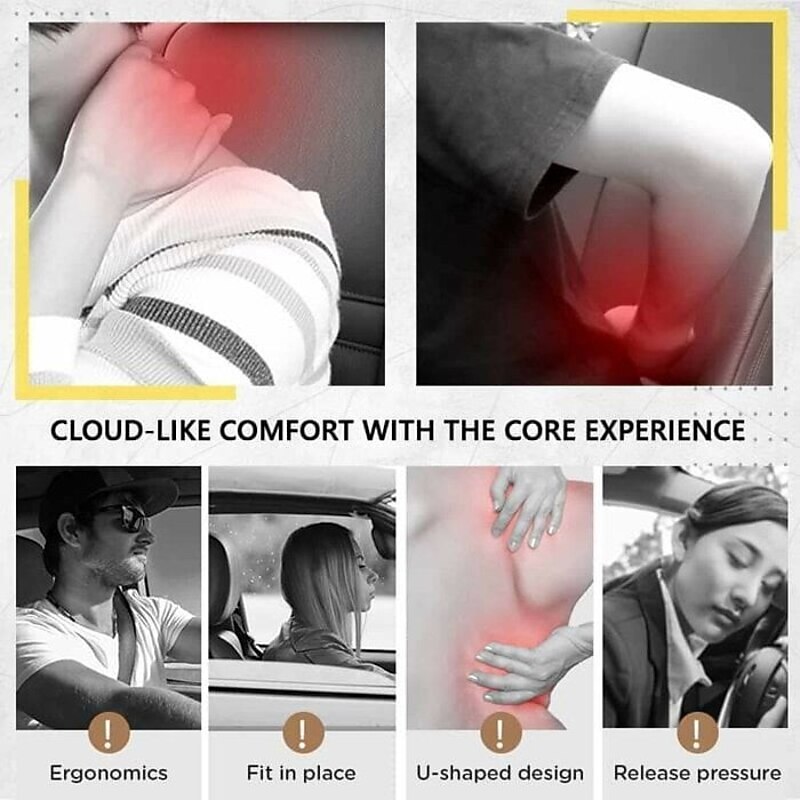 Car Headrest Car Memory Foam Neck Pillow2