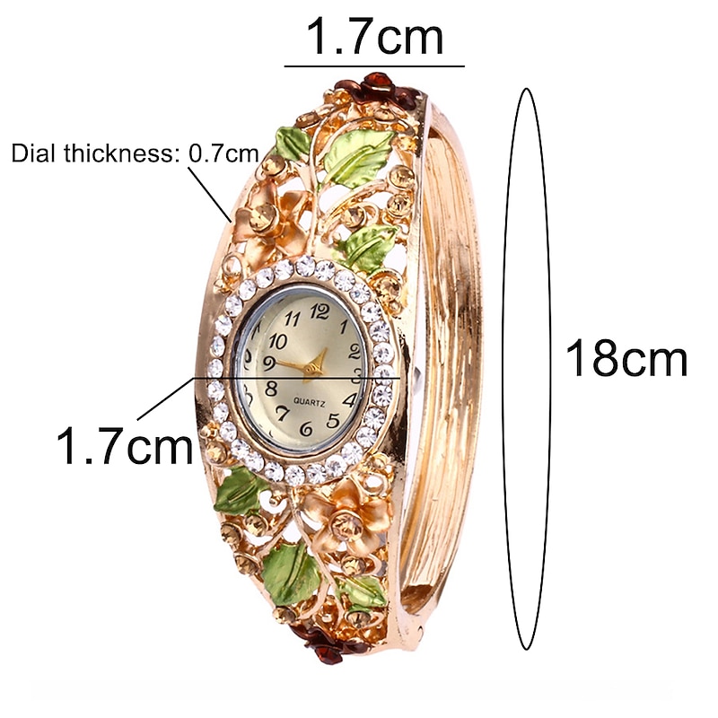 New Arrival Lady Womens Crystal Bracelet Dress Quartz Wrist Watch2