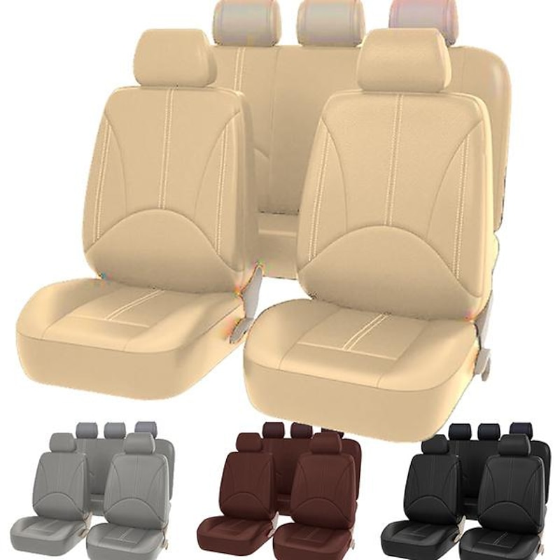 StarFire Universal PU Leather Car Seat Cover, Artificial Leather Cushion, Full and Front Car Seat Cover Accessories