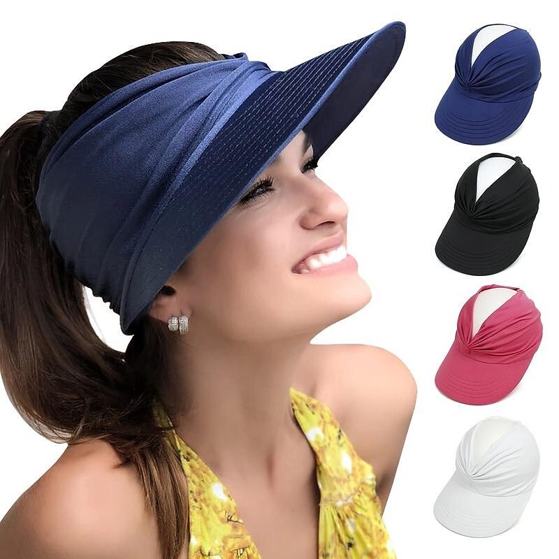 Summer Beach Sun Hat Women's Empty Top Hat 50+ Sun Sun Hat Ladies Outdoor Sports Hat2