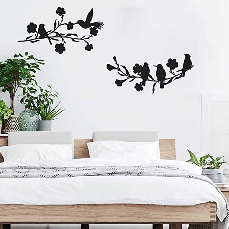 Metal Birds Wall Art Metal Birds Wall Decor Art Birds For Home Garden Garden Patio Outdoor Decoration3