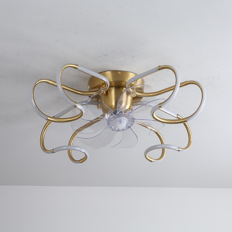 Ceiling Fan with Light Dimmable 65cm 6 Wind Speeds Modern Ceiling Fan for Bedroom, Living Room App & Remote Control 110-240V#4