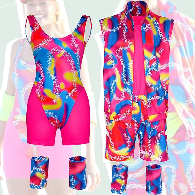 Movie Rollerblade Outfits Doll Y2K Jumpsuit Dress Men's Women's Cosplay Costume Halloween Carnival Masquerade