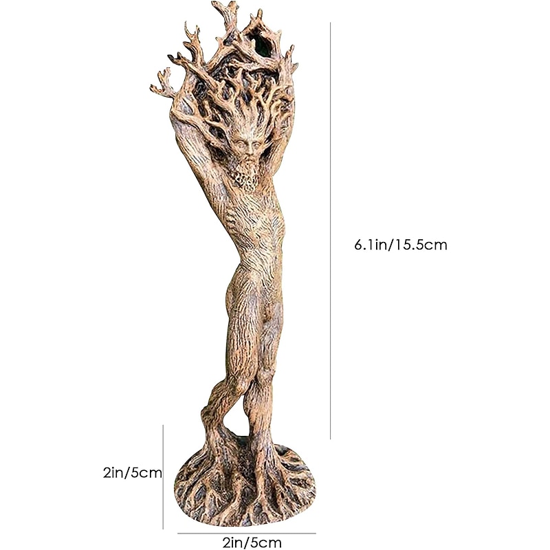 Resin Dryade Statue Figures, Dryade Ornament, Goddess Statue, God or Goddess of the Tree Statue, Craft Statue Model Sculptures Home Decor Sculpture Gift, Garden Craft Garden Park Decoration4