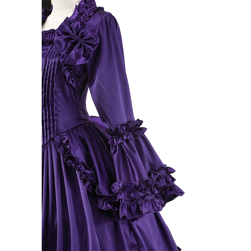 Rococo Victorian 18th Century Dress Party Costume Masquerade Ruffle Sleeve Maria Antonietta Plus Size Ball Gown Fancy Dress Women's Girls' Royal Halloween Masquerade Carnival Performance Event / Party3