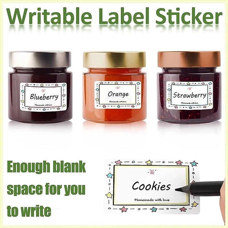 250pcs Holiday Kitchen Labels, Mark Sticker Self-Adhesive Sticker Label, Perfect for Decorating Jars & Seasoning Containers!3