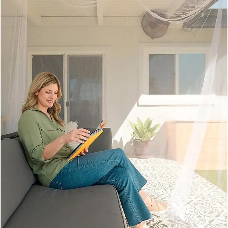 Keep Unwanted Guests Out - Mosquito Net for Double to King Size Bed Canopy4