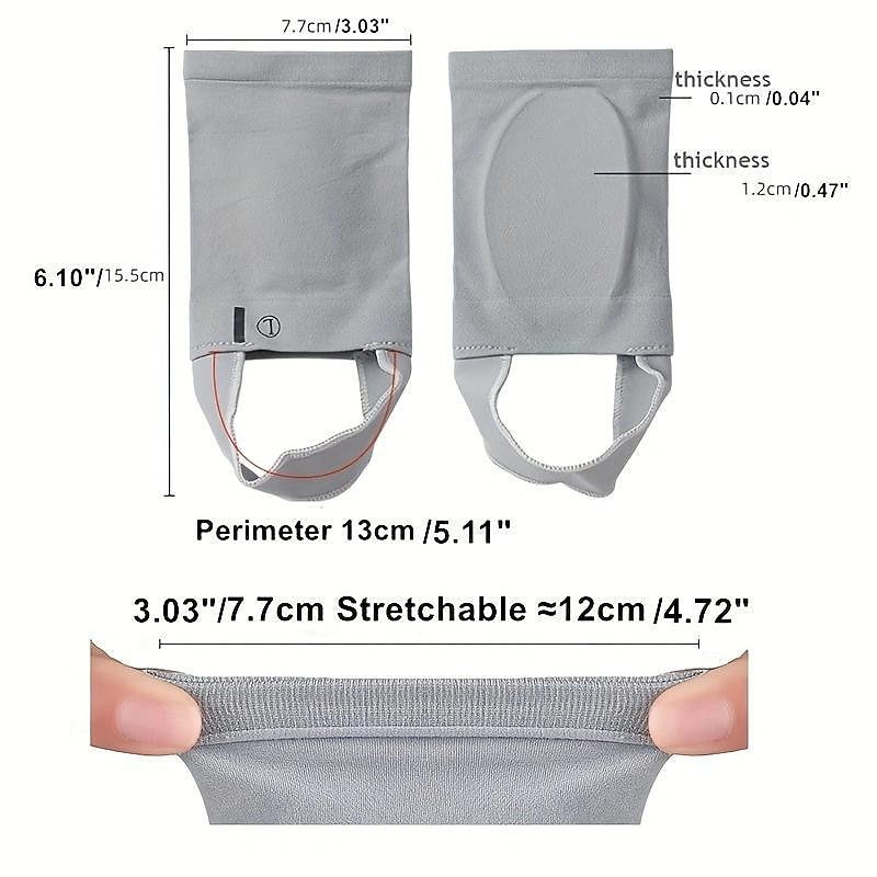 1 Pair Arch Support Compression Foot Sleeves with Gel Pad – Pain Relief Socks for Plantar Fasciitis, Flat Feet, and Foot Pain Recovery for Men & Women3