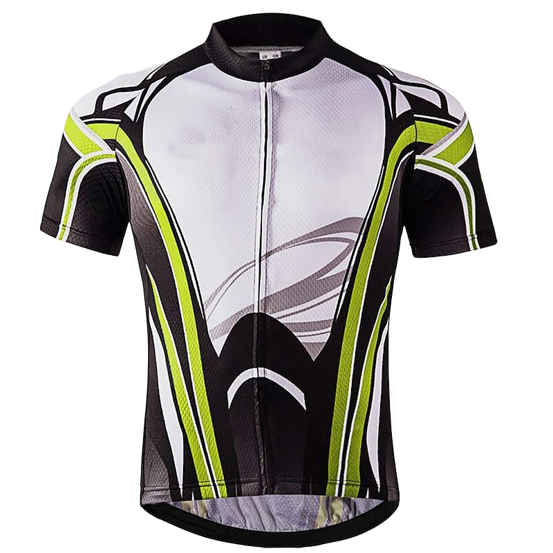 Men's Cycling Jersey Short Sleeve Bike Jersey Top with 3 Rear Pockets Quick Dry Lightweight Soft Wicking Grey Sports Clothing Apparel2