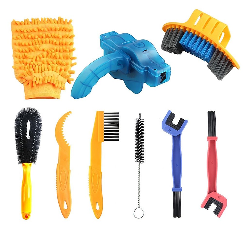 StarFire Bike Cleaning Kit Bicycle Cycling Chain Cleaner Scrubber Brushes Mountain Bike Wash Tool Set Bicycle Repair Tools Accessories3