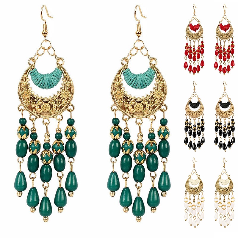 Hoop Earrings for Women Sensitive Ears Boho Earrings 1970s 1980s Retro Vintage Metal Earrings Hollow Earrings Daisy Earrings Fashion Jewelry