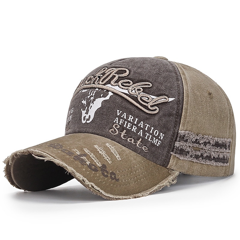 Men's Unisex Baseball Cap Trucker Hat Red Blue Polyester Vintage Travel Beach Outdoor Vacation Color Block Adjustable Sunscreen Breathable Fashion3