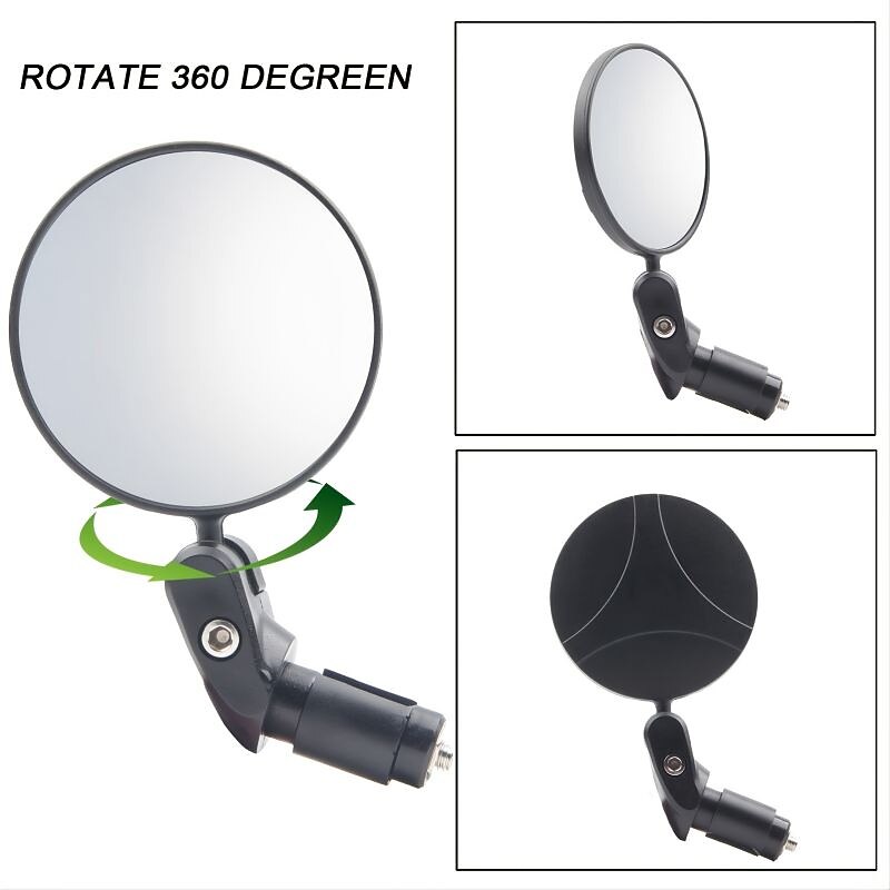 Boost Your Cycling Safety: 2pcs Bike Mirrors For Handlebars - Perfect Rear View Mirrors For Mountain &amp; Road Bikes!2