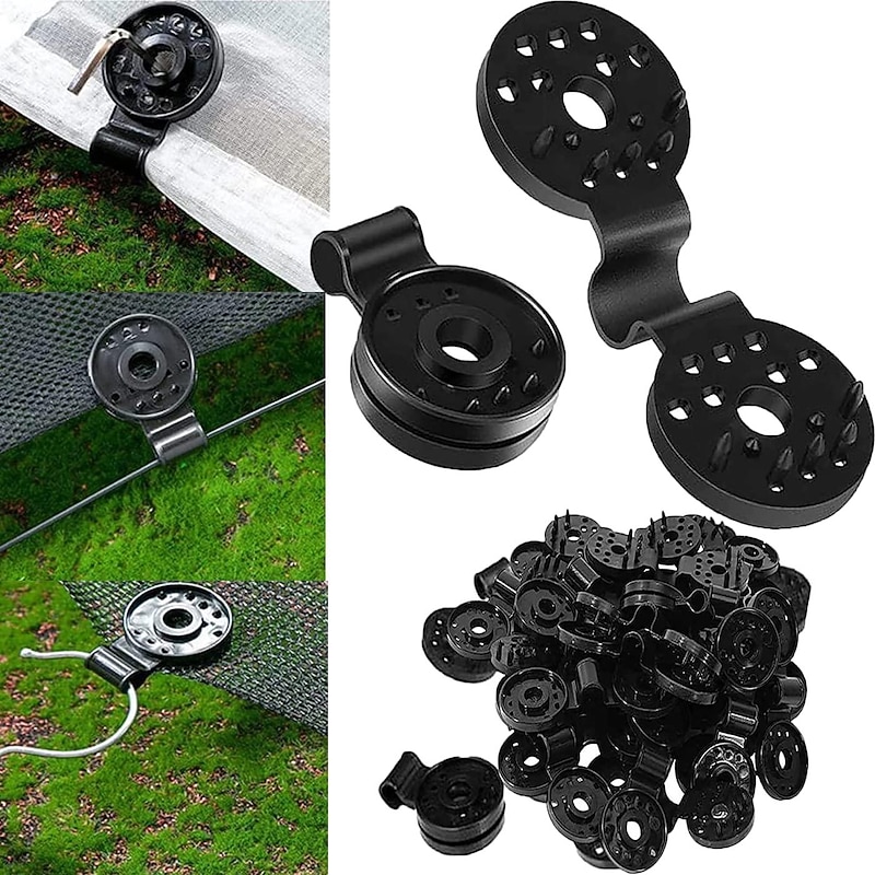 20pcs Shade Cloth Heavy Duty Lock Grip, New Shade Cloth Plastic Clips Greenhouse Shade Cloth Fix Clamp, Windproof Awning Clamp Grip Tarp Clips2