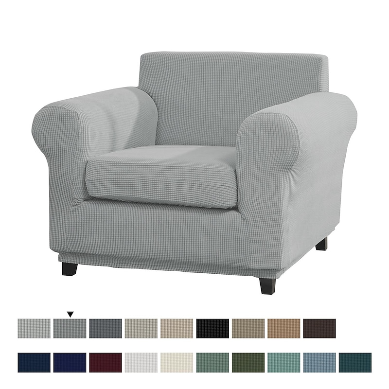 Stretch Single Sofa Cover For Dogs Pet, Armchair Slipcover 1 Seater Couch Furniture Protector with Elastic Bottom Washable Couch Furniture Protector3